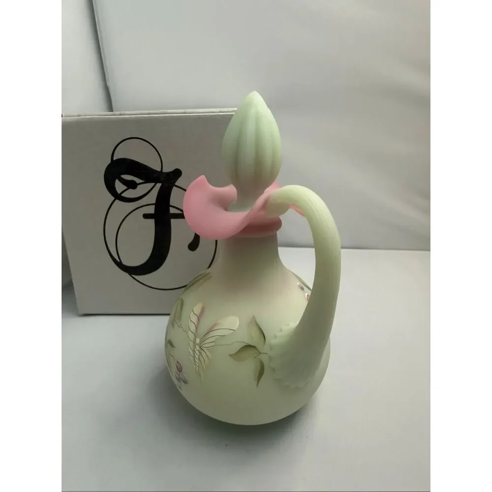 Fenton Lotus Mist Burmese Cruet – Historic Collection 2000 – Showcase Dealer Exc